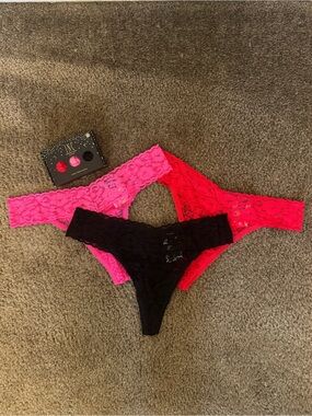 INC Intimates 3-Pack Thong Panties Multicolor